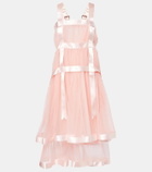Noir Kei Ninomiya Semi-sheer midi dress