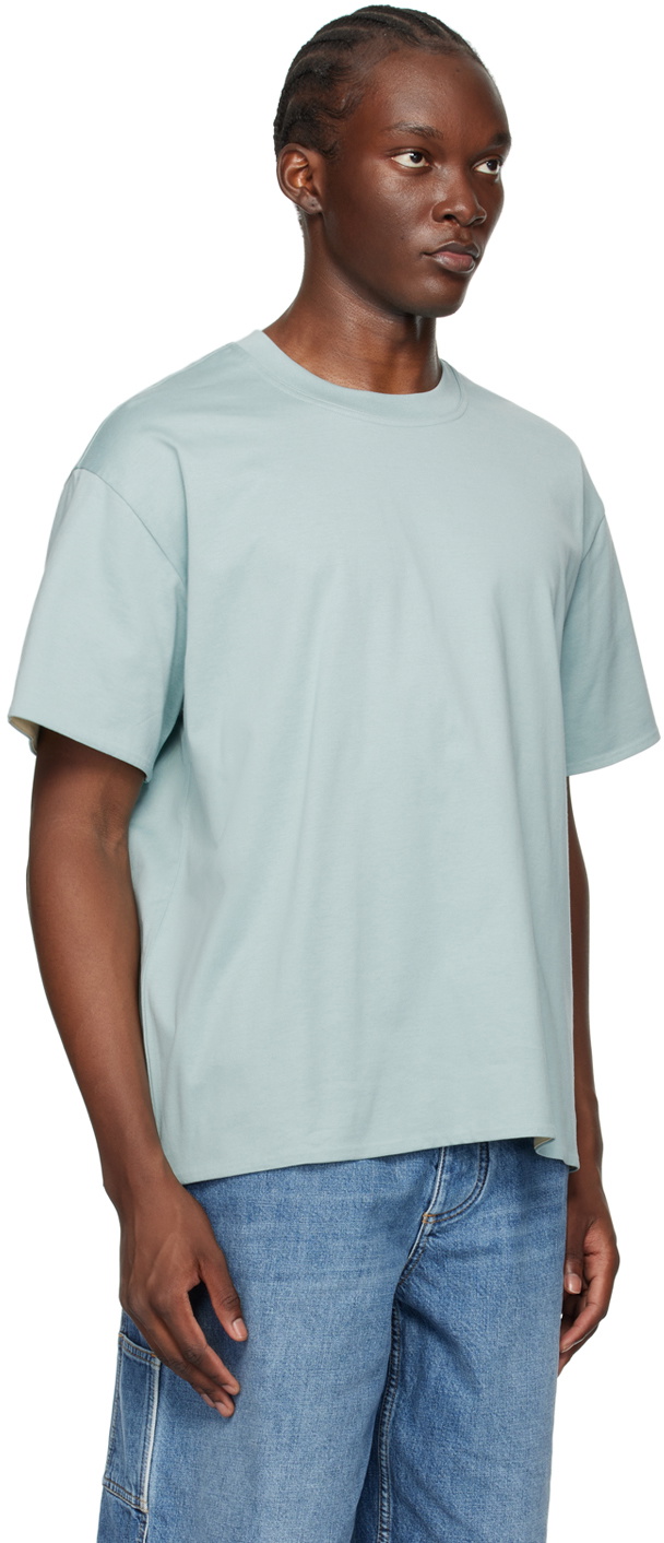 Bottega Veneta Blue Double Layer T-Shirt Bottega Veneta