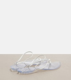 Alaïa Invisible leather thong sandals