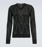 Giorgio Armani - Jacquard mohair-blend sweater