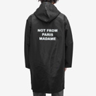 Drôle de Monsieur Men's Not From Paris Madame Parka Jacket in Black