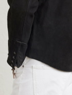 RRL - Embroidered Suede Jacket - Black