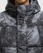 WOOLRICH BLACK LABEL - TIE DYE DOWN MID LENGTH PUFFA Black Mens Down & Puffer Jacket