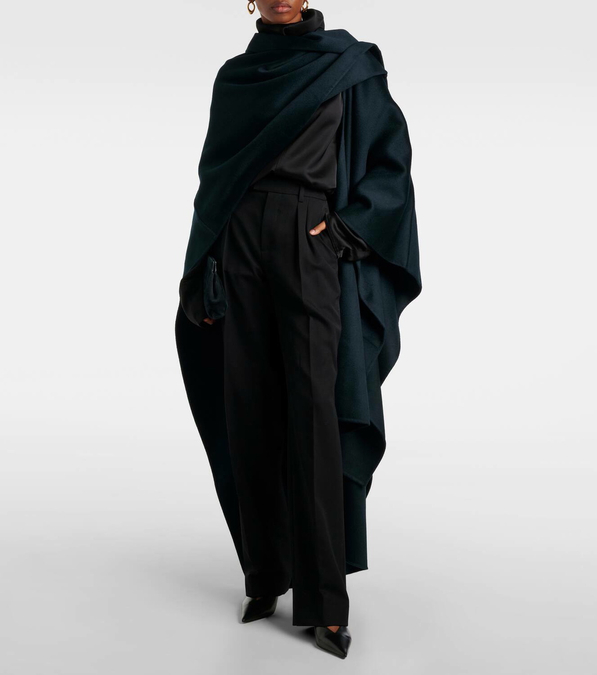 Tove Delta wool and cashmere-blend shawl