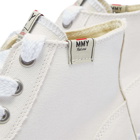 Maison MIHARA YASUHIRO Men's Hank High Original Sole Toe Cap Canvas Sneakers in White
