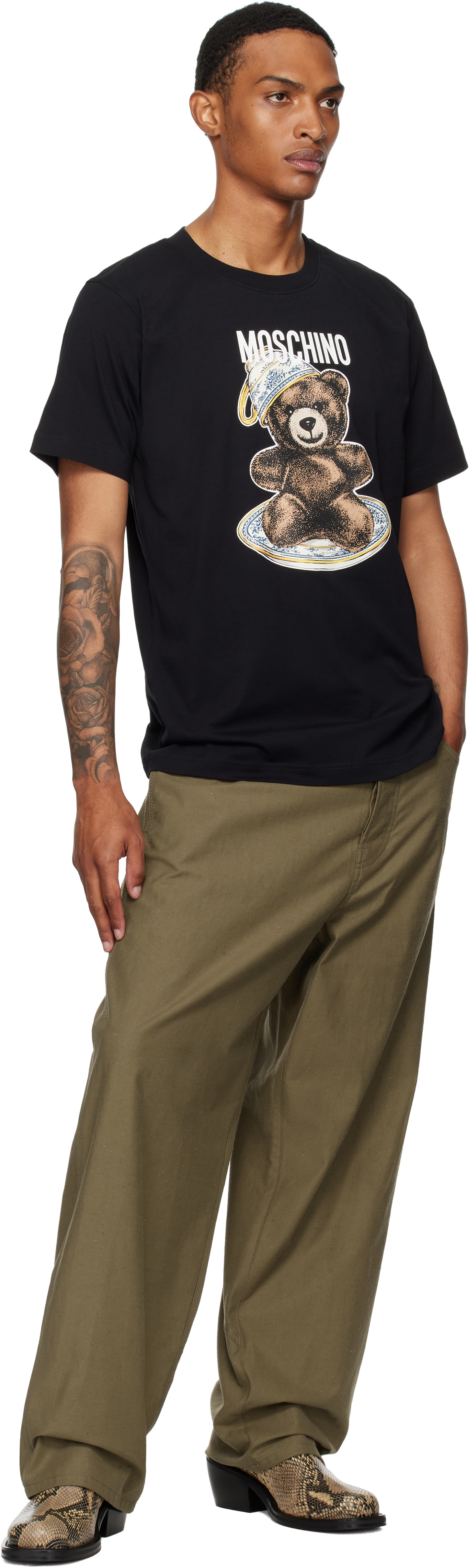 Moschino Khaki City Escape Cargo Pants