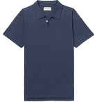 Oliver Spencer - Hawthorn Mélange Cotton-Jersey Polo Shirt - Men - Navy