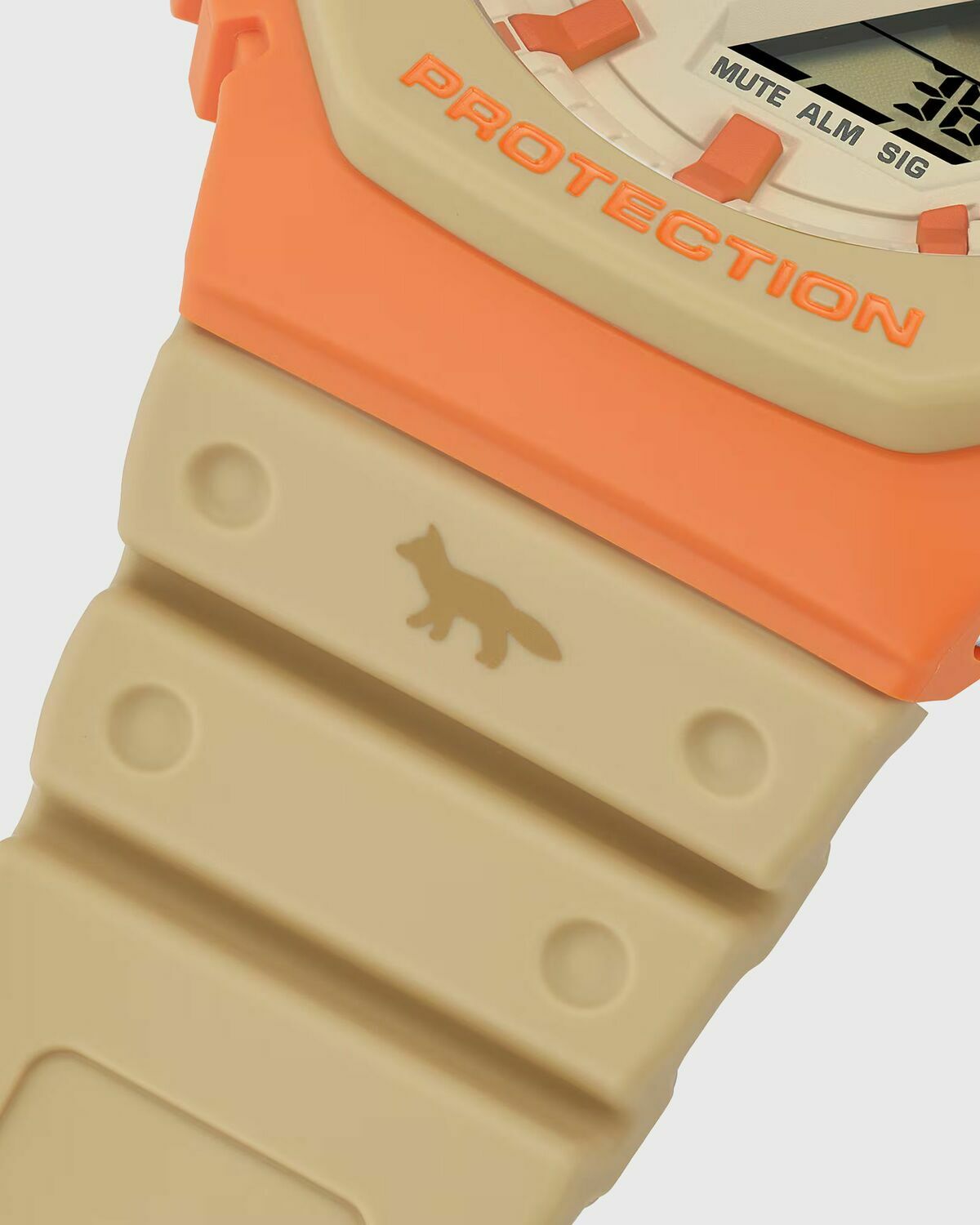 G-SHOCK X Maison Kitsune GA-2110MK orange/beige Mens Watch