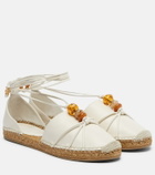 Jimmy Choo Lemi embellished leather espadrilles