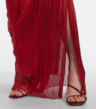 Maria Lucia Hohan Claudine scarf-detail silk mousseline gown