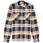 Barbour Men's Mountain Tailored Check Shirt in Navy