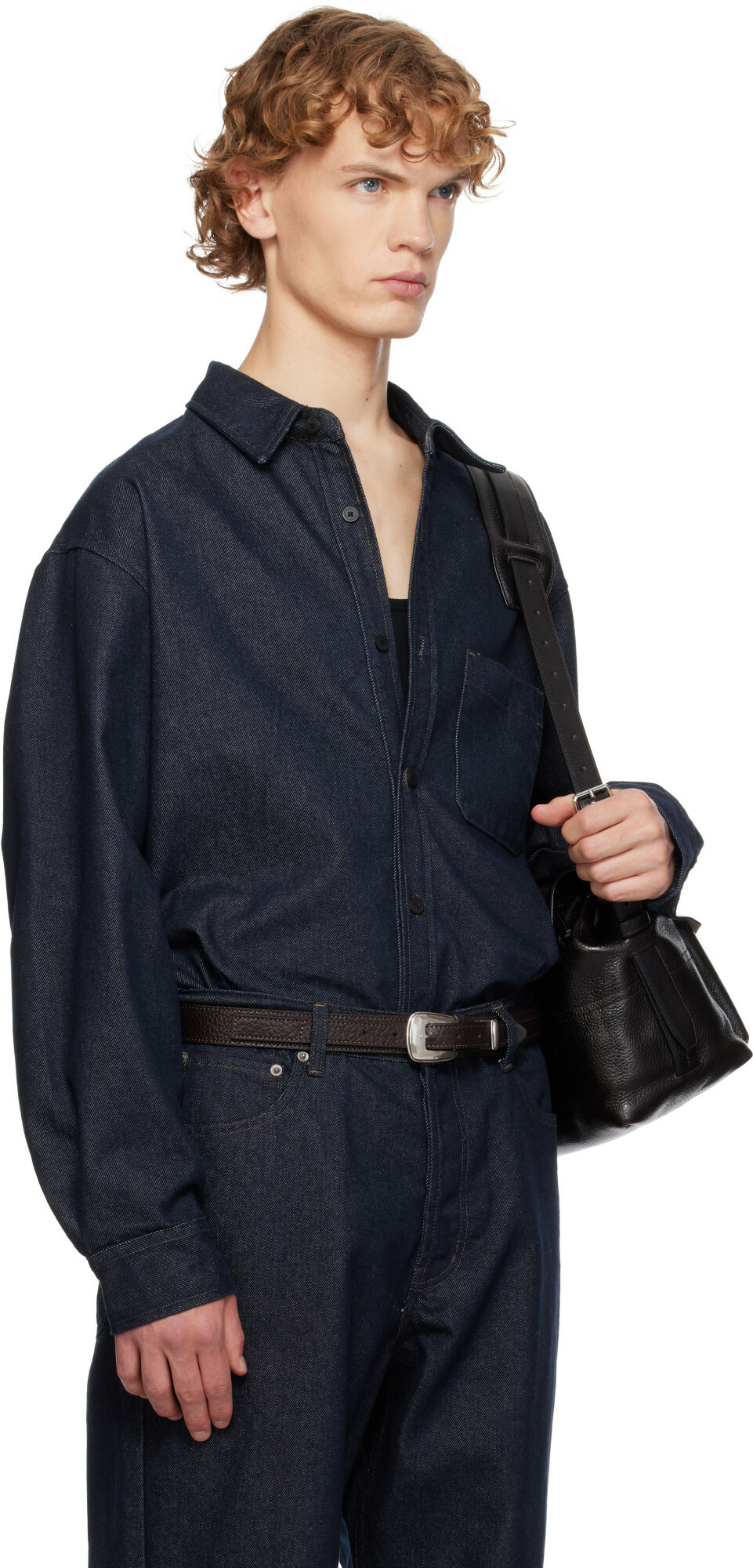 LE17SEPTEMBRE Blue Denim Overshirt