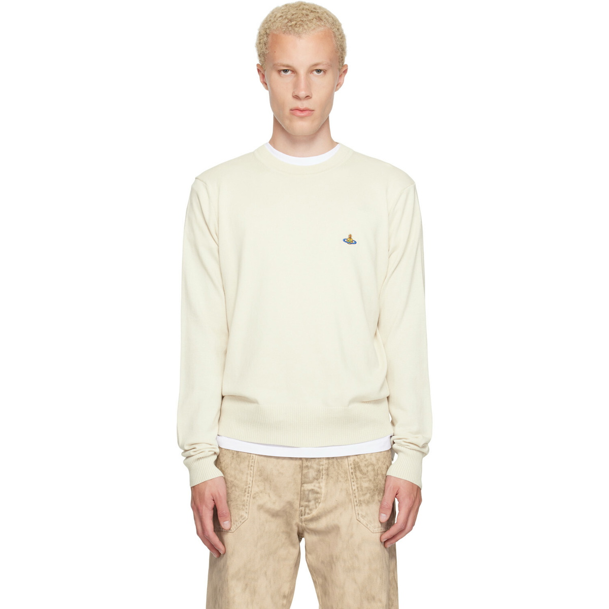 Vivienne Westwood Off-White Alex Round Neck Sweater