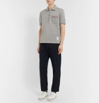 Thom Browne - Mercerised Cotton-Piqué Polo Shirt - Men - Gray