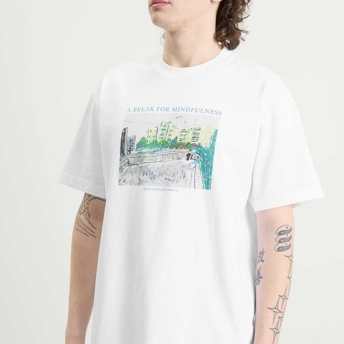 Polar Skate Co. Men's Mindfulness T-Shirt in White