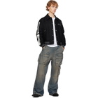 AMIRI Blue Drawstring Baggy Denim Cargo Pants