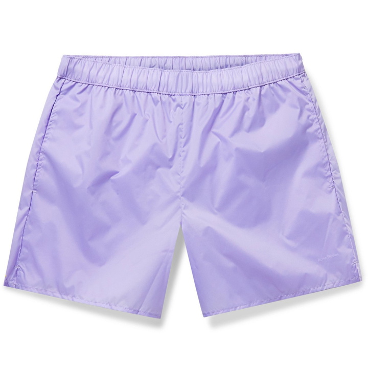 Photo: Acne Studios - Warrick Slim-Fit Mid-Length Swim Shorts - Purple