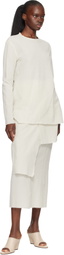 Lauren Manoogian Off-White Raw Apron Top