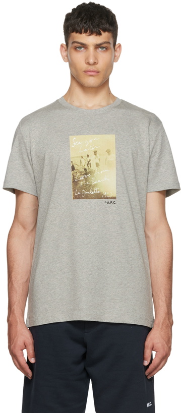 Photo: A.P.C. Gray Noham T-Shirt