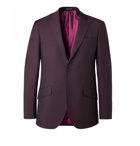 Richard James - Burgundy Slim-Fit Wool and Mohair-Blend Suit Jacket - Burgundy