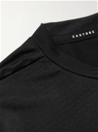 Castore - Logo-Print Mesh-Panelled Perforated Stretch-Jersey T-Shirt - Black