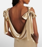 Miu Miu Bow-detail satin gown