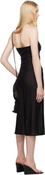 BELLE Black Lea Midi Dress