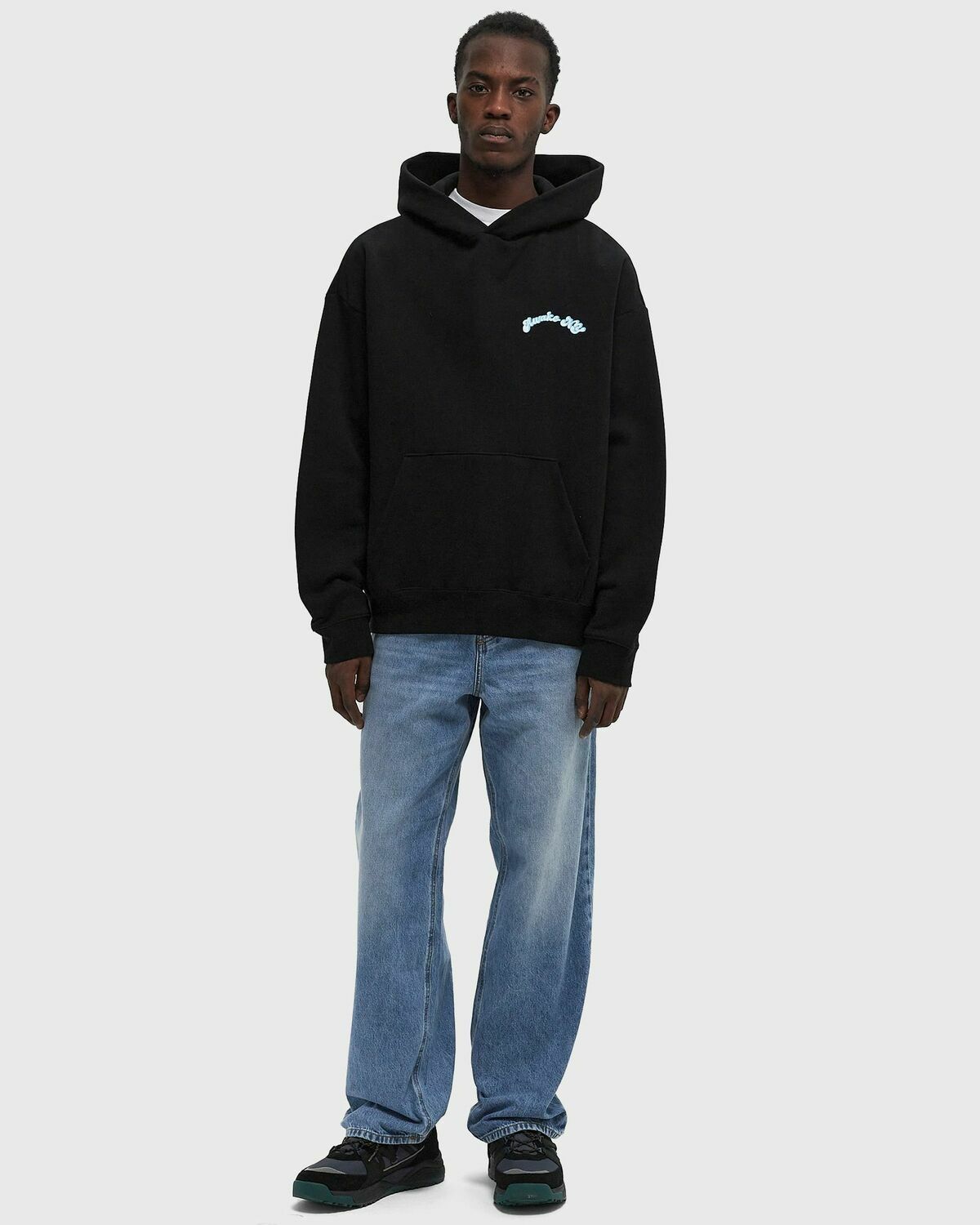 Awake TWILL LOGO HOODIE Black Mens Hoody