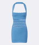 Retrofête Ronni cotton-blend crochet minidress