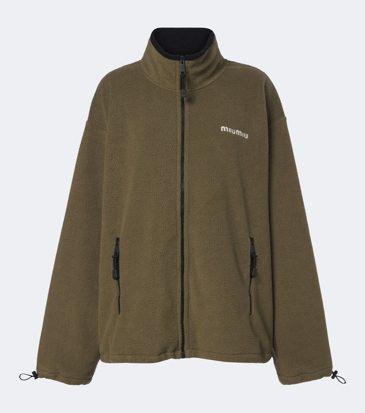 Miu Miu Oversized fleece jacket