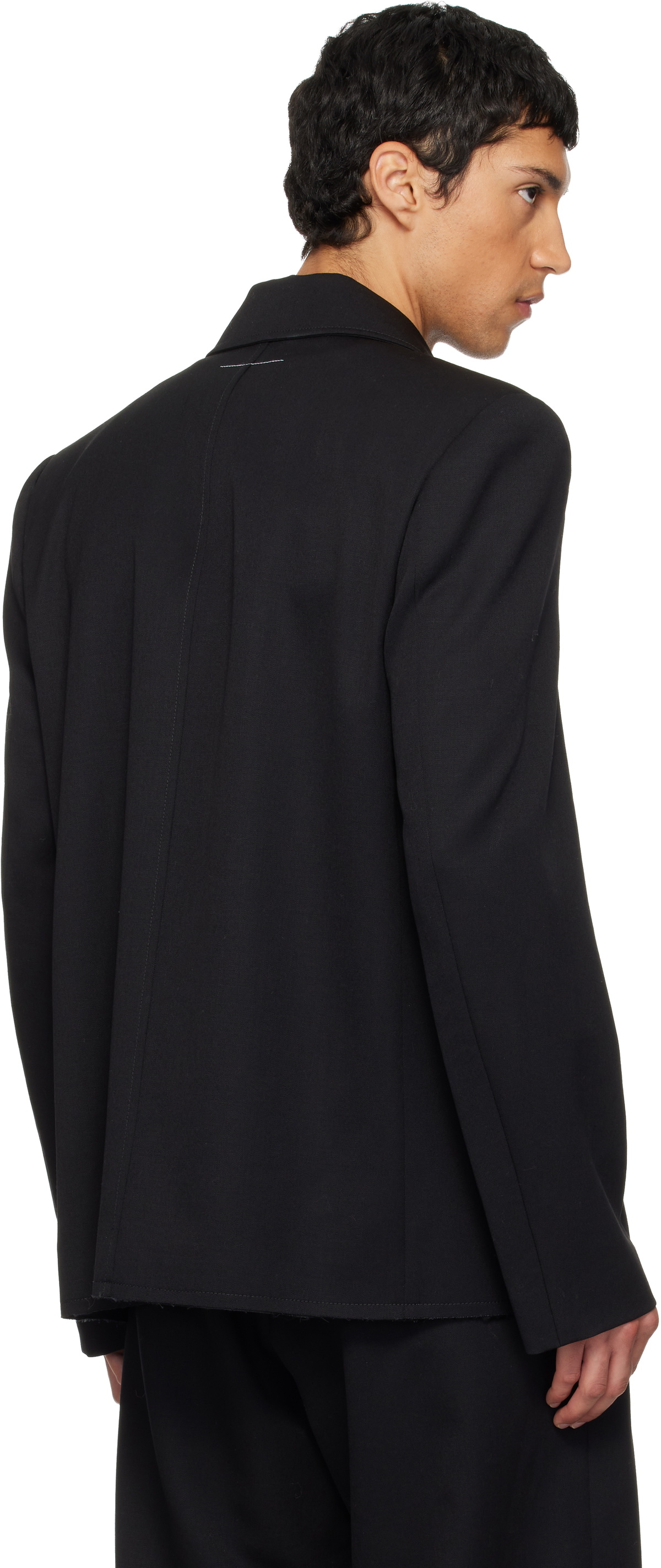 MM6 Maison Margiela Black Sports Jacket