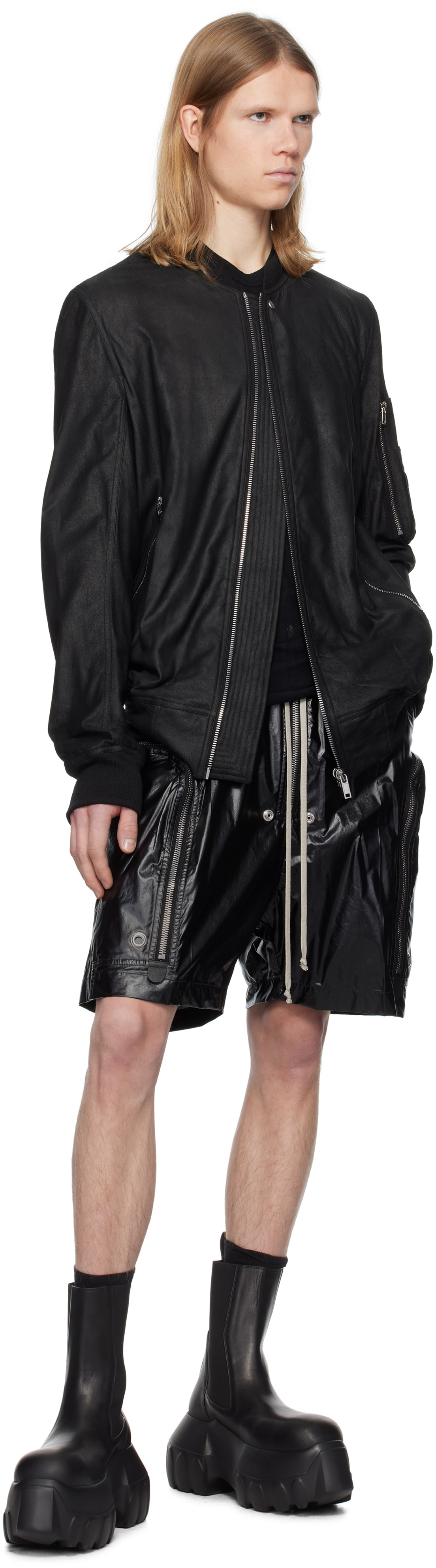 Rick Owens Black Hollywood Bauhaus Bela Shorts Rick Owens
