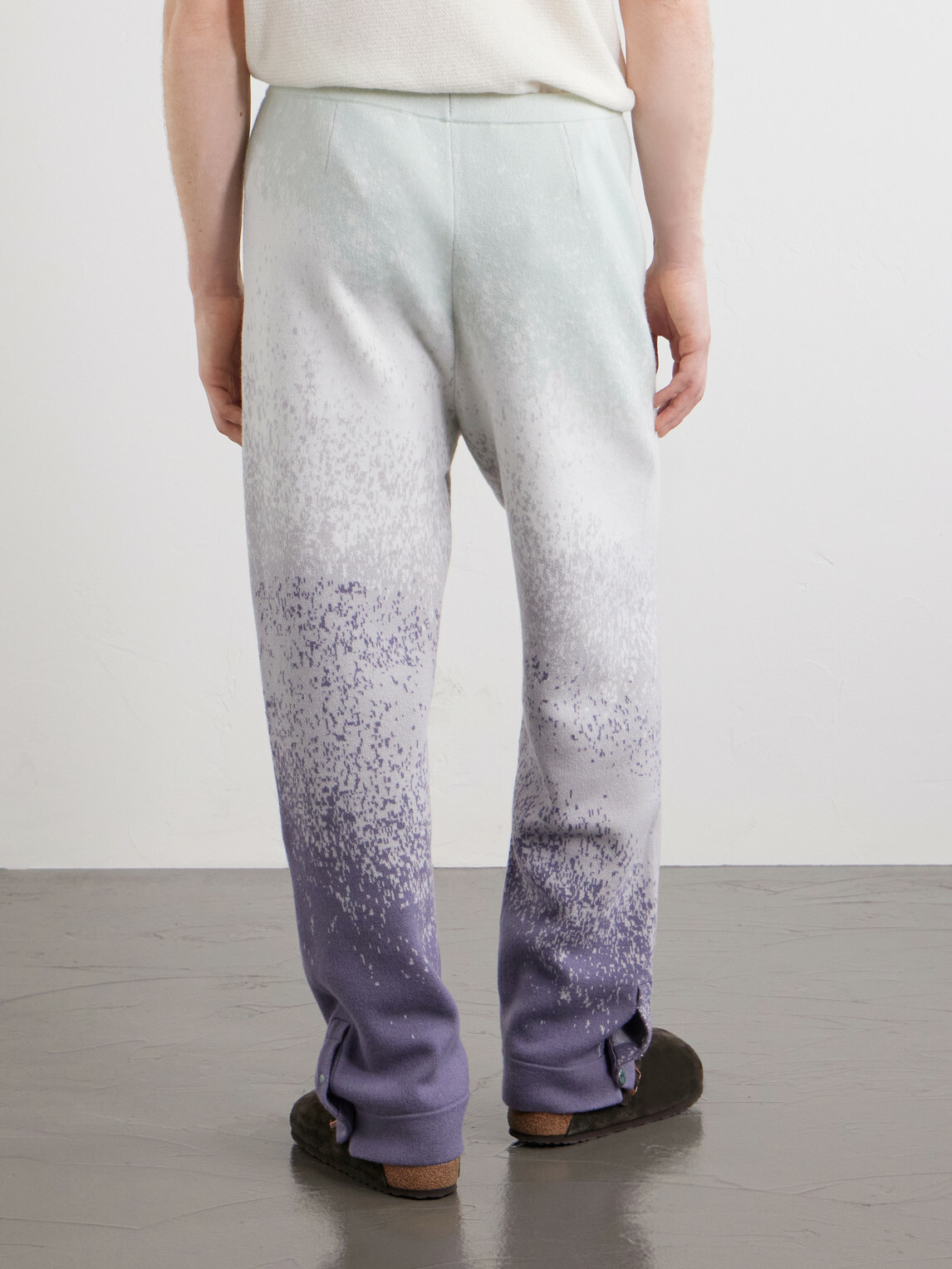 God's True Cashmere - Ombre Straight-Leg Cashmere Trousers - Blue
