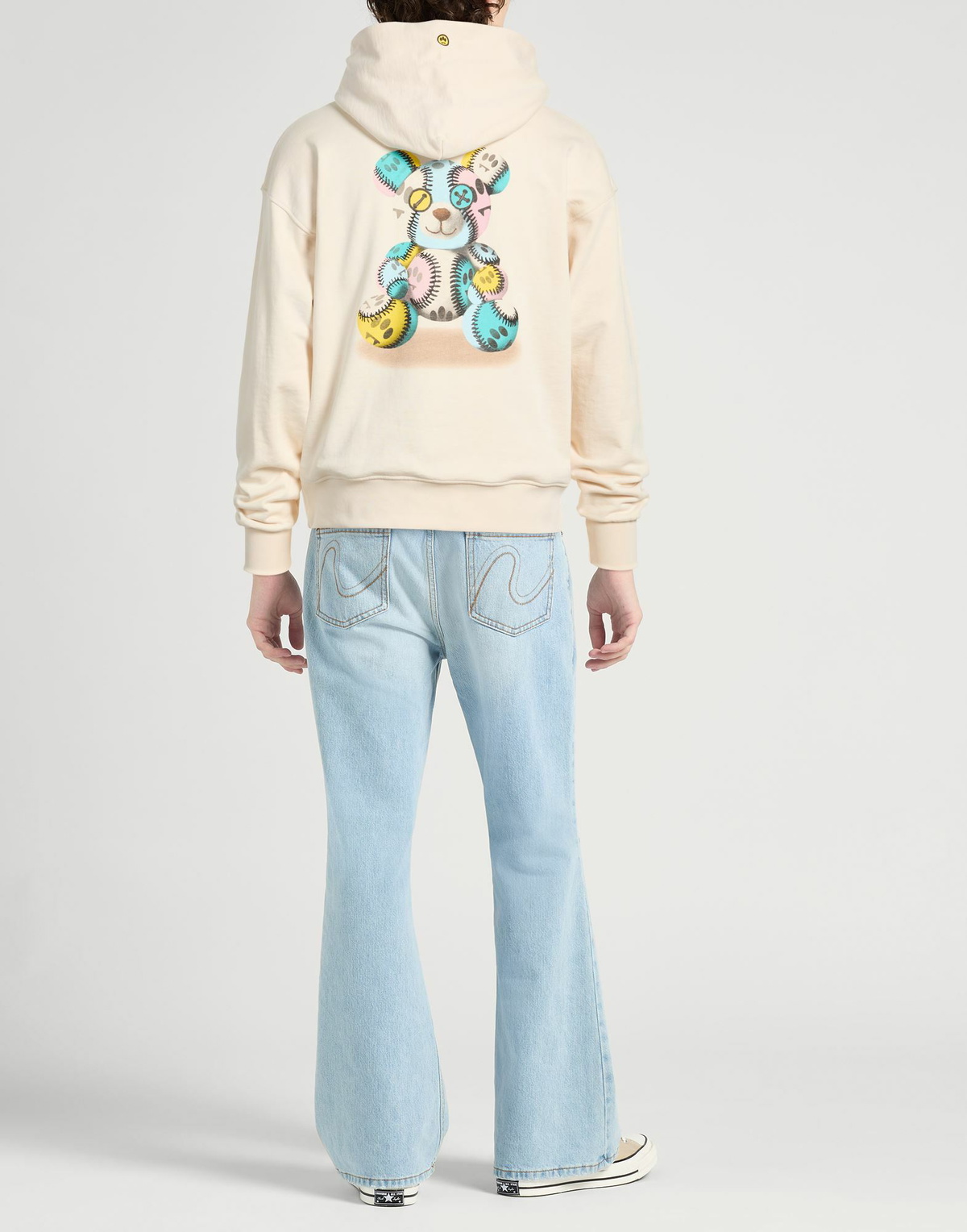Barrow Mens Sweatshirt in Cream