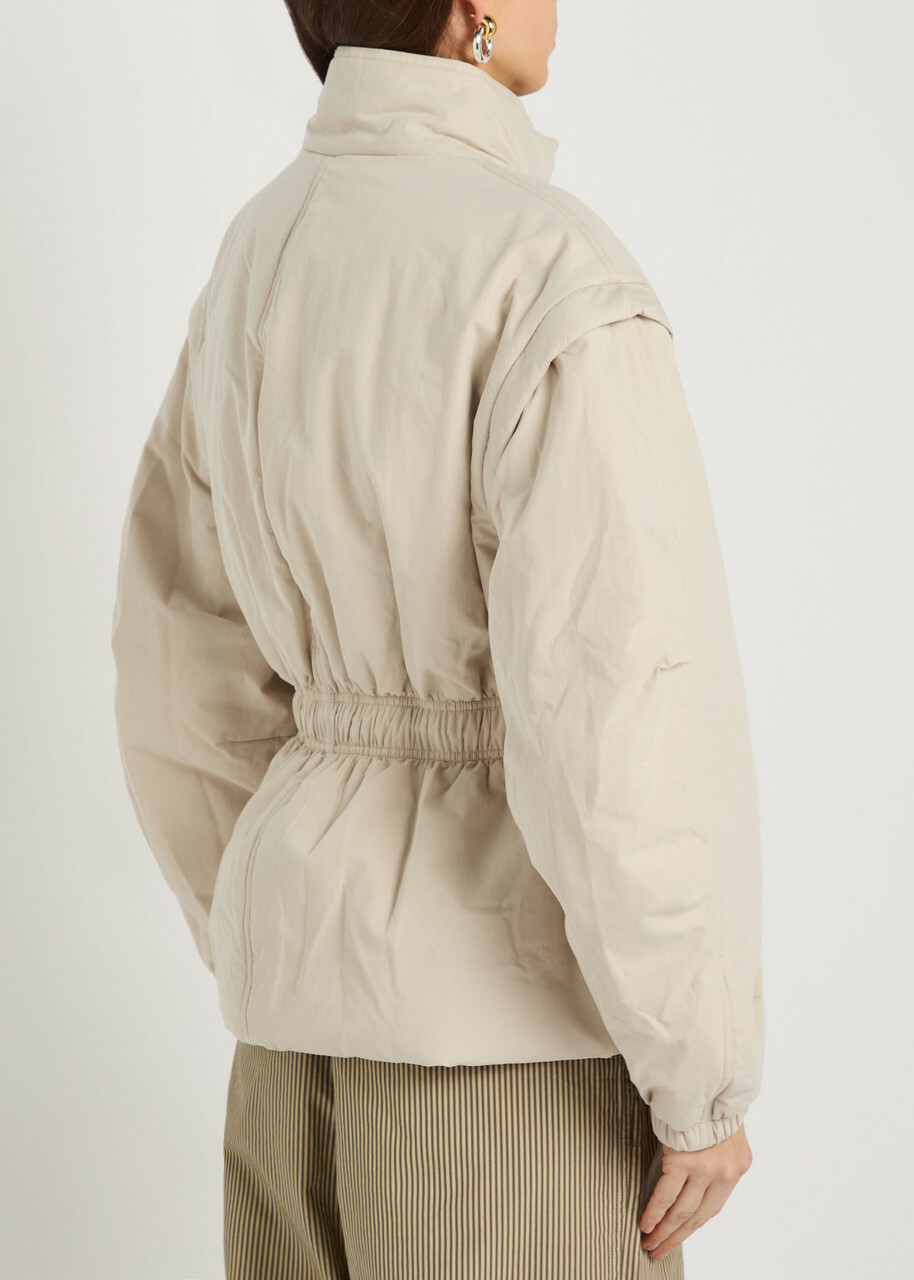 Isabel Marant étoile Dastyni Detachable-sleeve Padded Coat Ecru