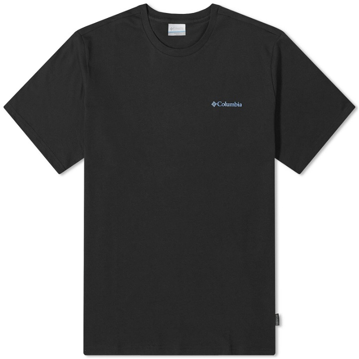 Photo: Columbia Men's Explorers Canyon™ Tribe Back Print T-Shirt in Black