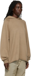 Essentials Tan Polyester Hoodie