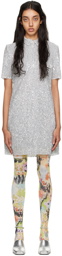 Stine Goya Silver Kalmi Minidress