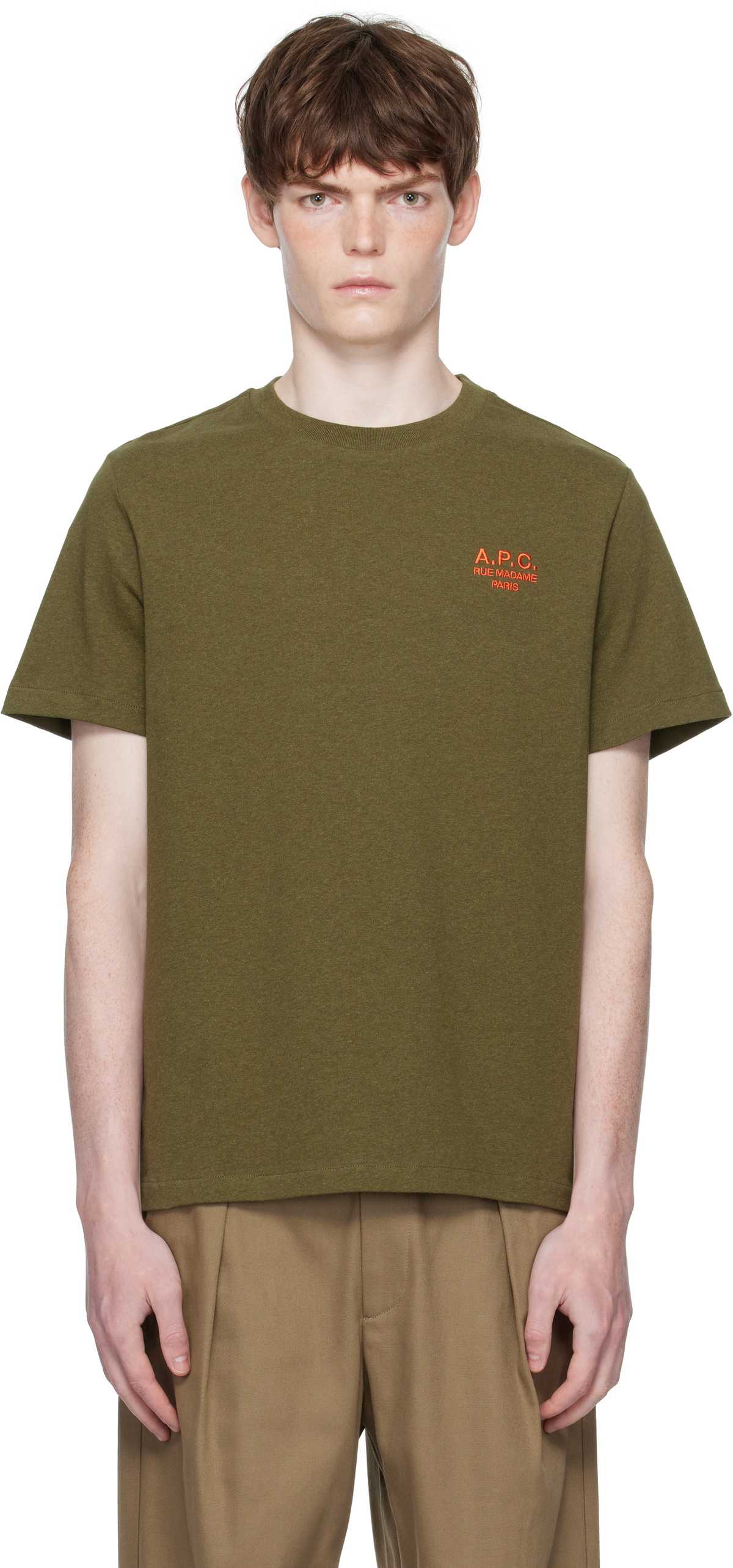 A.P.C｜SHORT-SLEEVED ROUND NECK T-SHIRTS (aymeric T-Shir Aymeric T-shirt | Organic cotton T-shirt with thin stripes