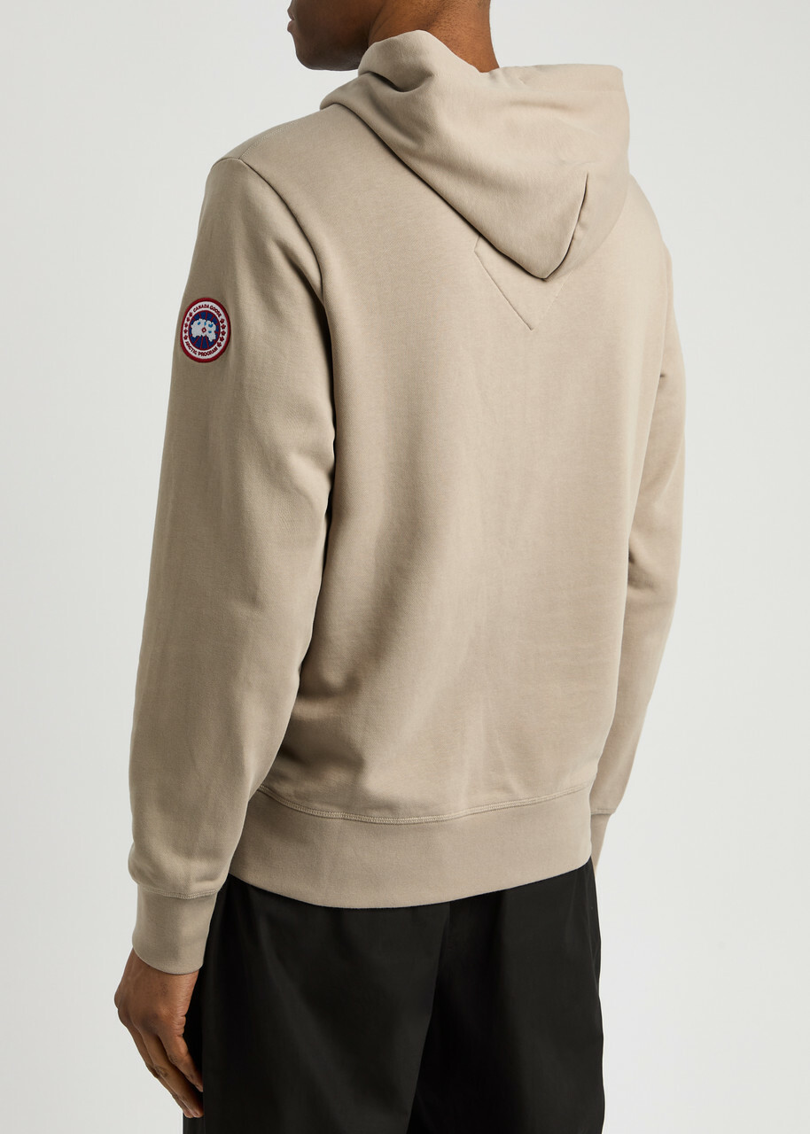 Canada Goose Huron Hooded Cotton Sweatshirt Beige