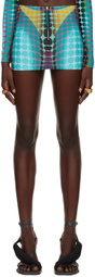 Jean Paul Gaultier Blue Dots Miniskirt