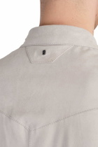 Salvatore Santoro Leather Jacket In Grey Leather