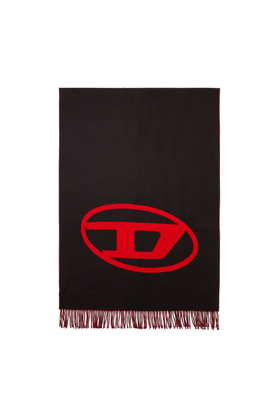 Photo: Diesel Reversible two tone wool scarf - Scarf Mens in Multicolor