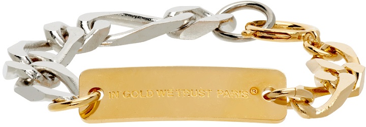 Photo: IN GOLD WE TRUST PARIS Gold & Silver Bold Figaro Bracelet