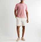 Mr P. - Loopback Cotton-Jersey Drawstring Shorts - Neutrals