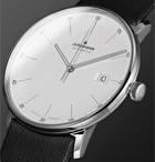 Junghans - Form A 40mm Automatic Stainless Steel and Leather Watch, Ref. No. 027/4730.00 - White