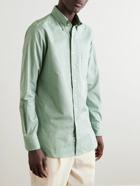 Drake's - Button-Down Collar Cotton Oxford Shirt - Green