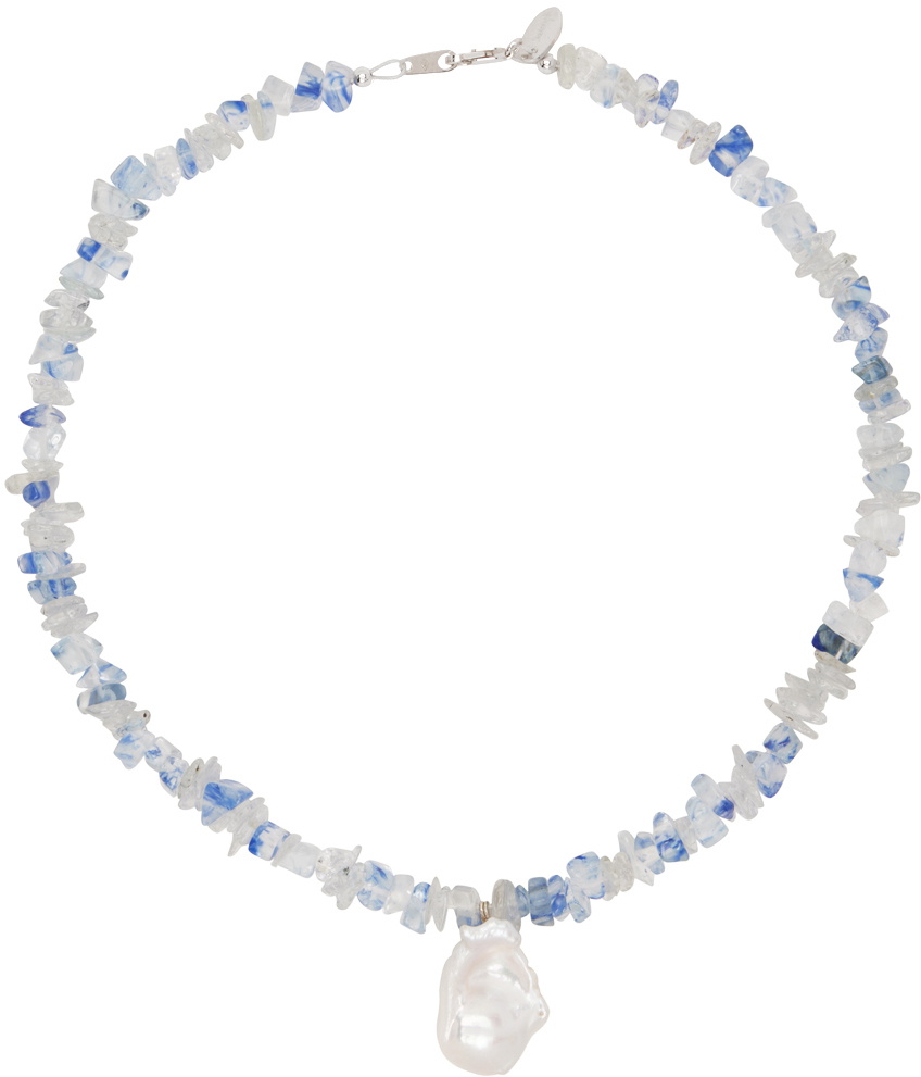 Santangelo Suma Necklace in Brown/White