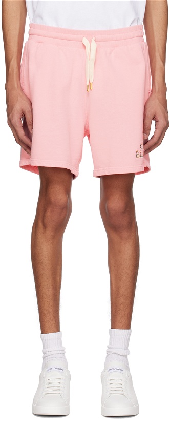 Photo: Casablanca Pink 'L'Arche Fleurie' Shorts