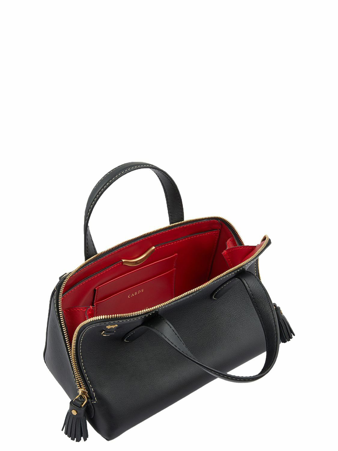 ANYA HINDMARCH - The Small Wedge Leather Top Handle Bag Anya Hindmarch